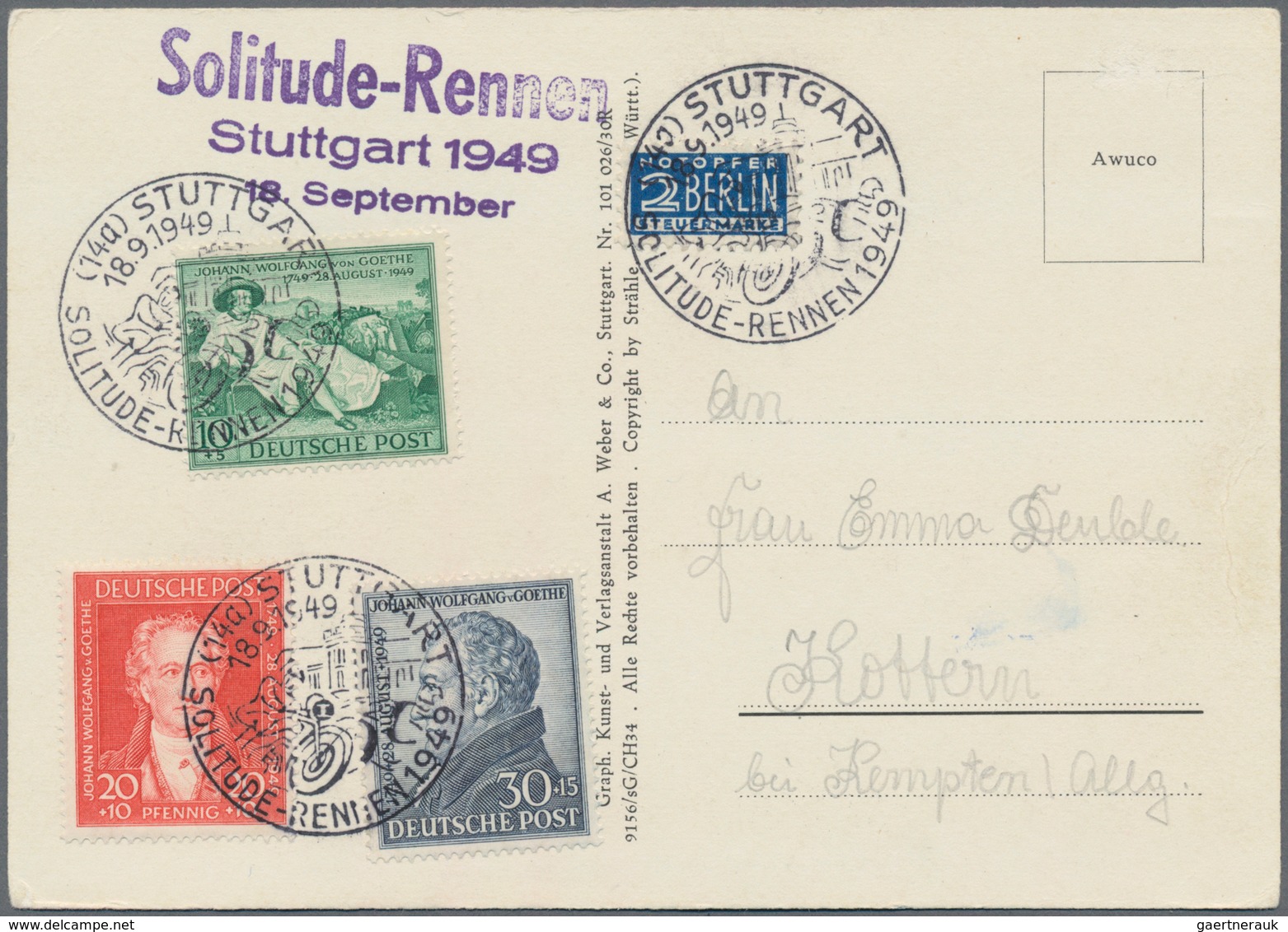 Heimat: Baden-Württemberg: 1890/2000, STUTTGART, umfassende Heimat-Sammlung mit ca. 550 Briefen und