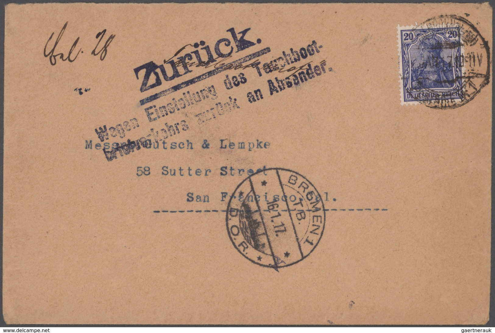 Heimat: Bremen: 1810/1990 (ca.), allumfassende Stempel-Spezial-Sammlung mit insgesamt ca. 1.200 Brie