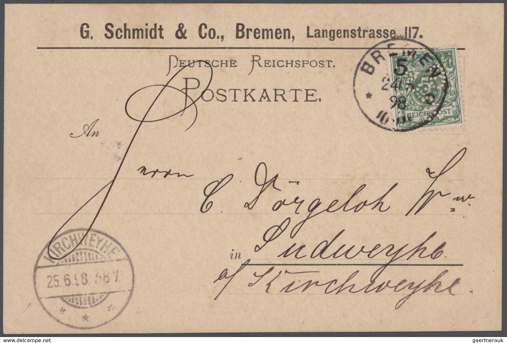 Heimat: Bremen: 1810/1990 (ca.), allumfassende Stempel-Spezial-Sammlung mit insgesamt ca. 1.200 Brie