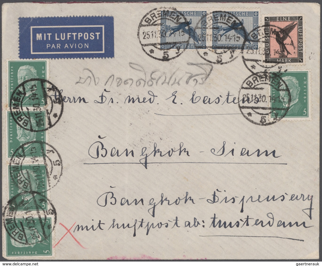 Heimat: Bremen: 1810/1990 (ca.), allumfassende Stempel-Spezial-Sammlung mit insgesamt ca. 1.200 Brie