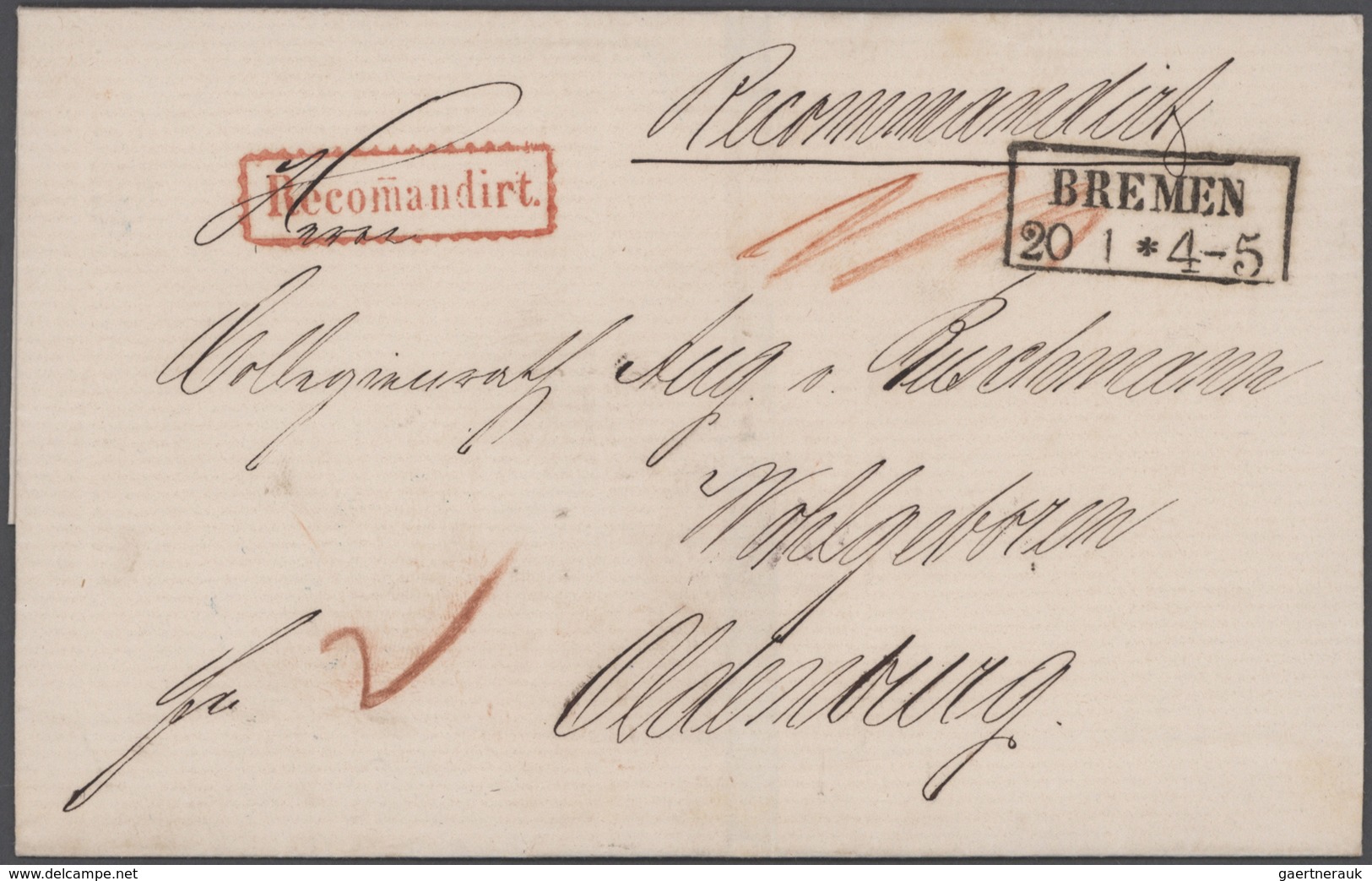 Heimat: Bremen: 1810/1990 (ca.), allumfassende Stempel-Spezial-Sammlung mit insgesamt ca. 1.200 Brie