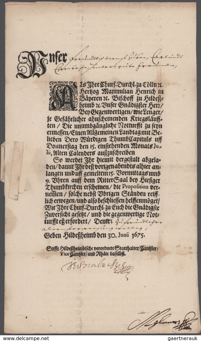 Heimat: Niedersachsen: 1675/1930 (ca.), Braunschweig/Hannover/Hildesheim/Hoheneggelsen, vielseitiger