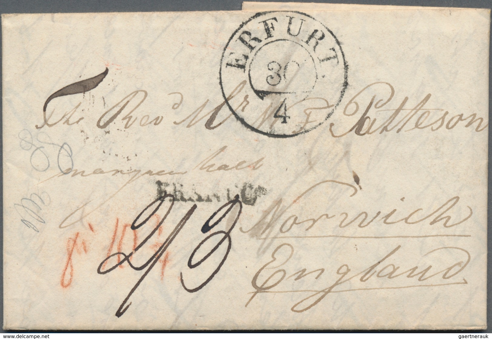 Altdeutschland - Vorphila: 1710-1910, Partie Mit Rund 75 Briefen Und Belegen, Dabei Einige Interessa - Prephilately