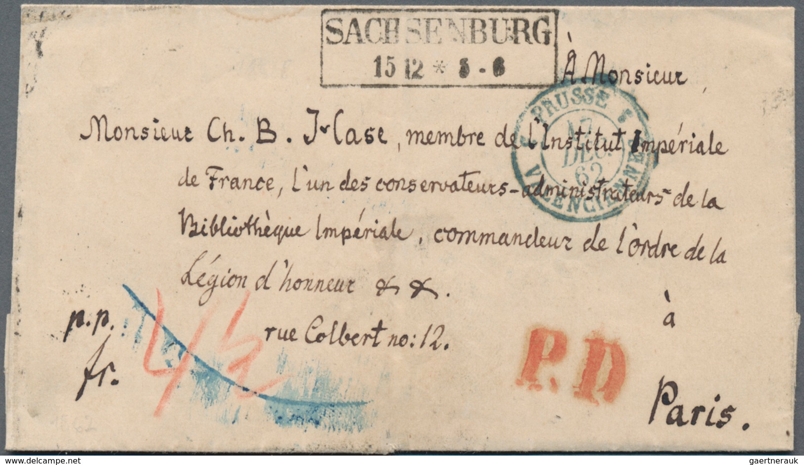 Altdeutschland: 1690/1870, Vielseitige Sammlung Von 39 (meist Markenlosen) Briefen Sowie Vier Postsc - Collections