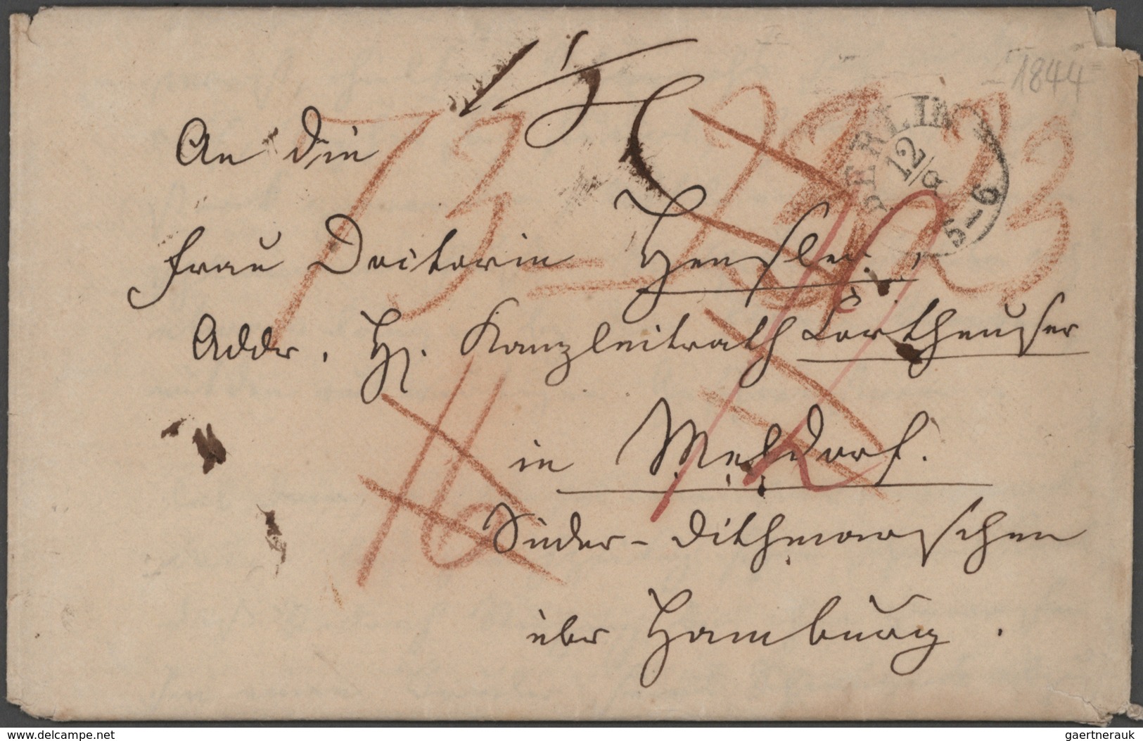 Altdeutschland: Ca. 1844/1920, Umfangreicher Belegeposten Von Baden Bis Württemberg Von Ca. 940 Stüc - Collections