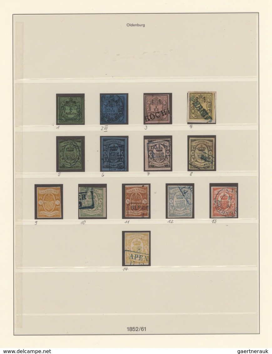 Altdeutschland: 1849-1920, Generalsammlung Aller Gebiete In Zwei Vordruck-Alben, Dazu Umfangreiche D - Collections