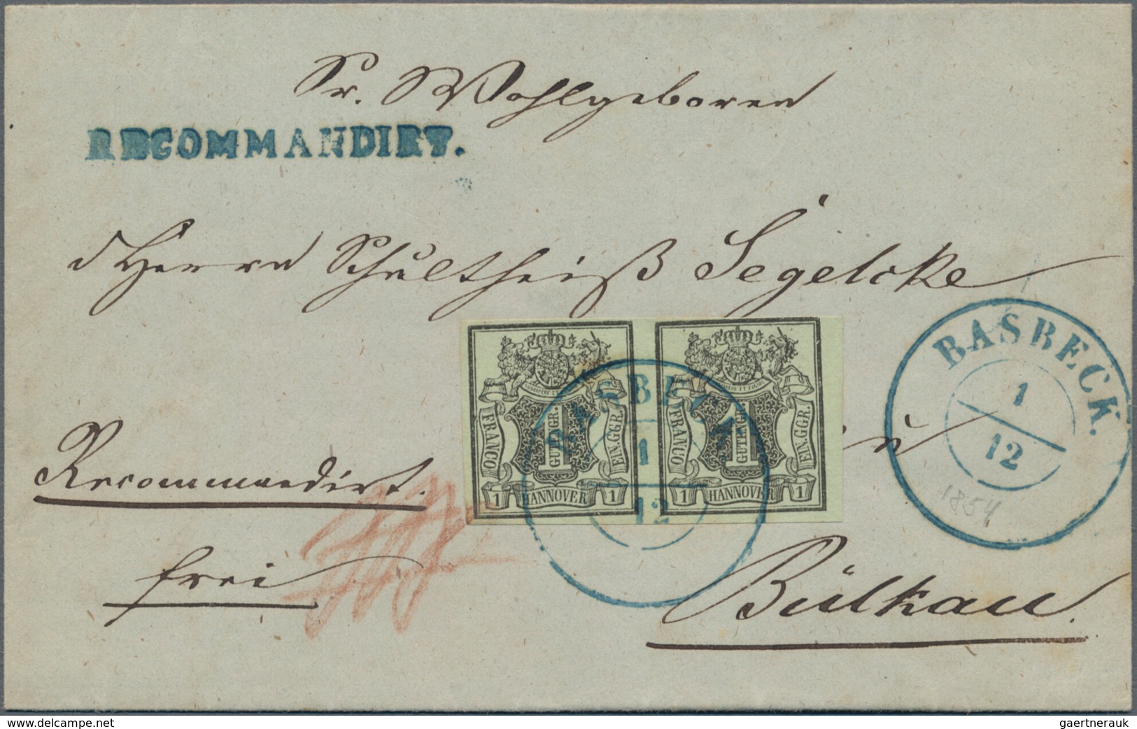 Altdeutschland: 1850/1889, Sammlung Mit Ca.100 Frankierten Belegen Und Ganzsachen, Dabei Viele Inter - Collections