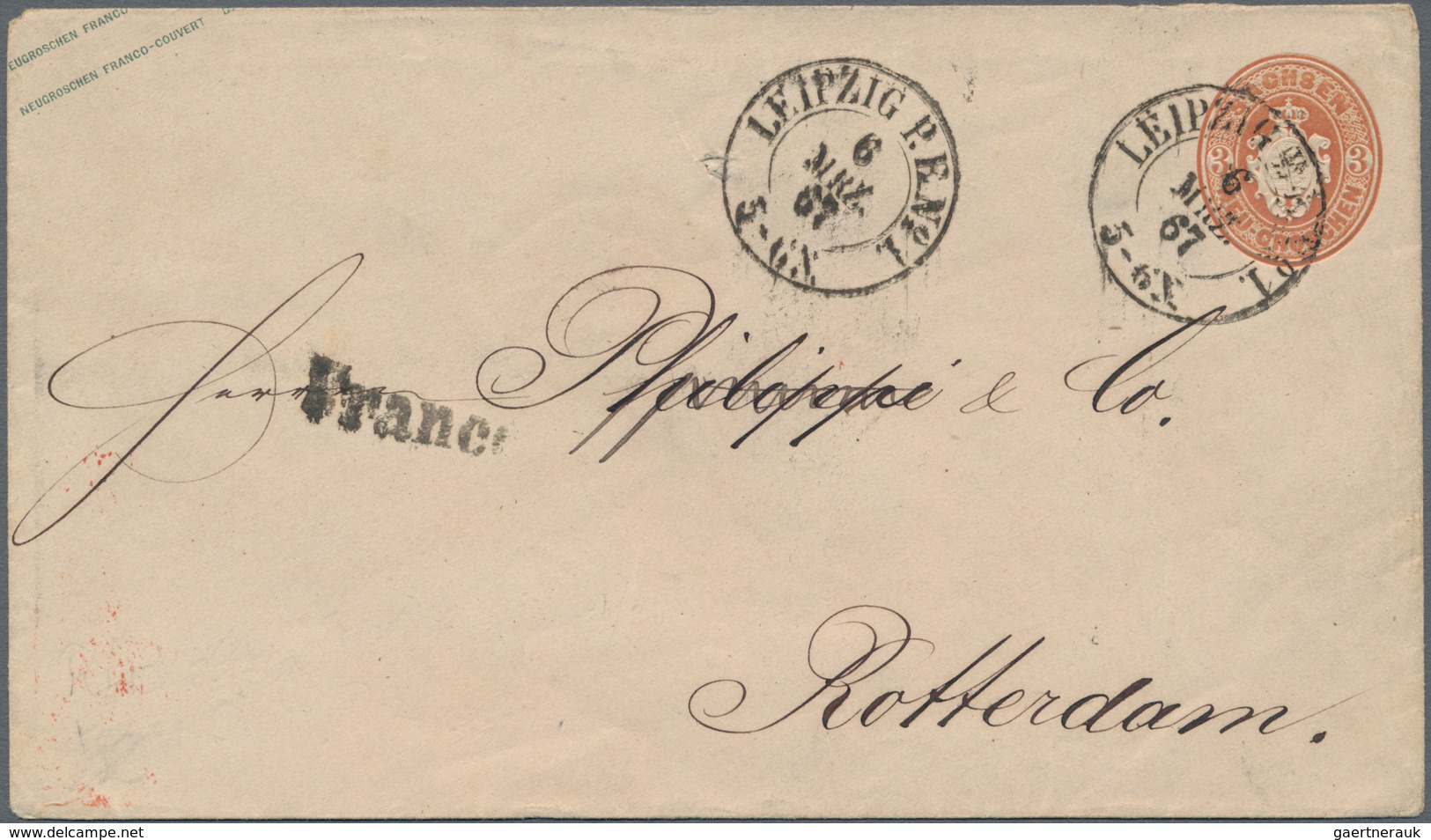 Altdeutschland: 1850/1889, Sammlung mit ca.100 frankierten Belegen und Ganzsachen, dabei viele inter