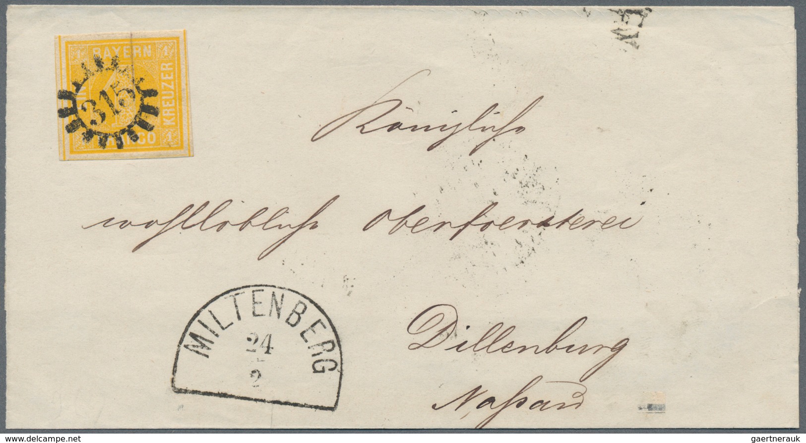 Altdeutschland: 1852/1862 (ca.), Lot Von 21 Briefen In Ausgesuchter Qualität, Dabei Bayern, Württemb - Collections