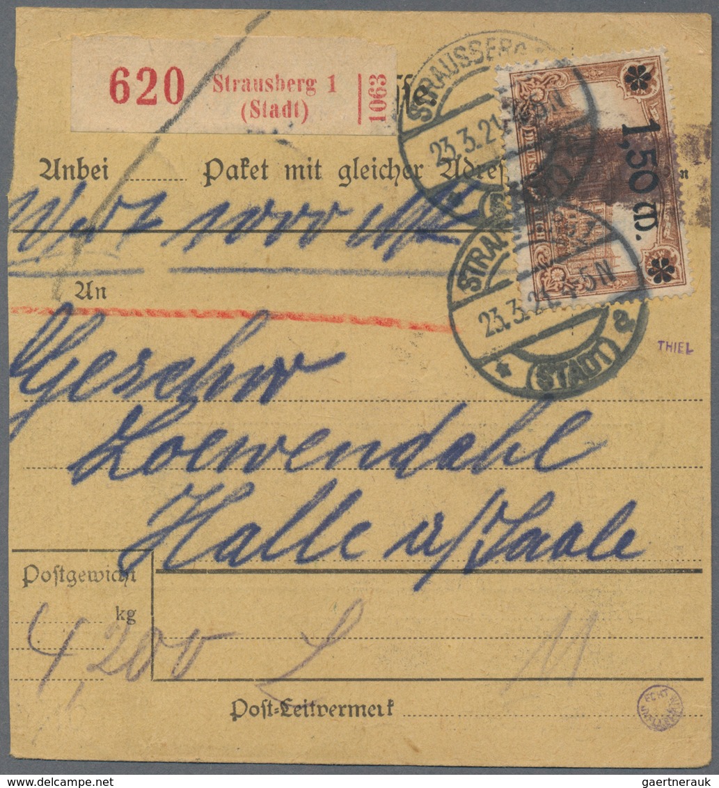 Altdeutschland Und Deutsches Reich: 1830 (ca)-1945, Karton Mit Hunderten Belegen Von Altdeutschland - Collections