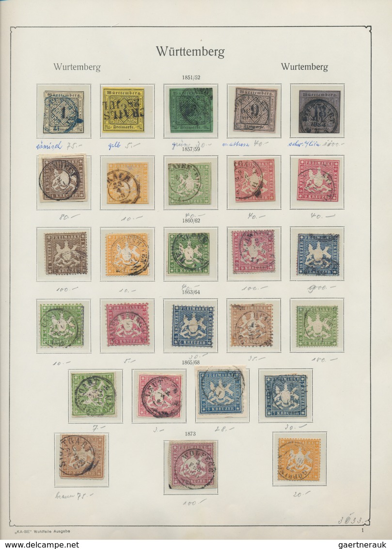 Altdeutschland Und Deutsches Reich: 1850/1945, Gestempelte Und Ungebrauchte Sammlung Im KA/BE-Vordru - Collections