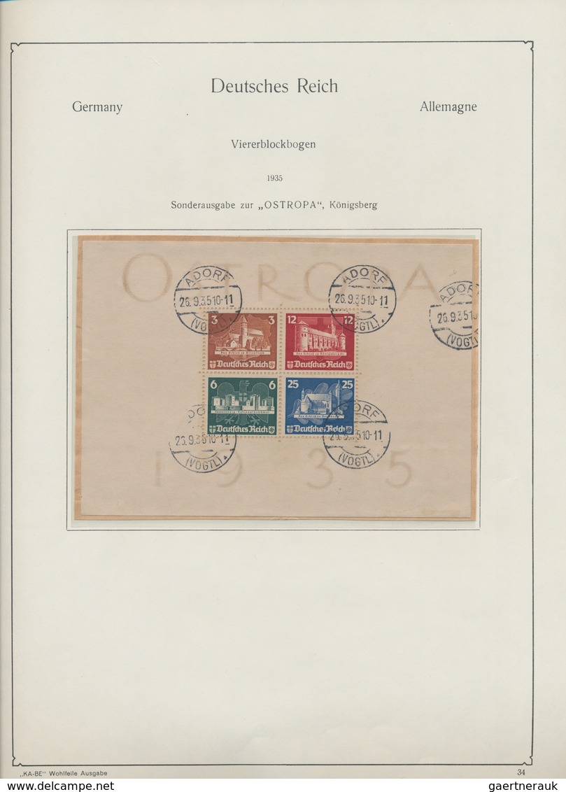 Altdeutschland und Deutsches Reich: 1850/1945, gestempelte und ungebrauchte Sammlung im KA/BE-Vordru