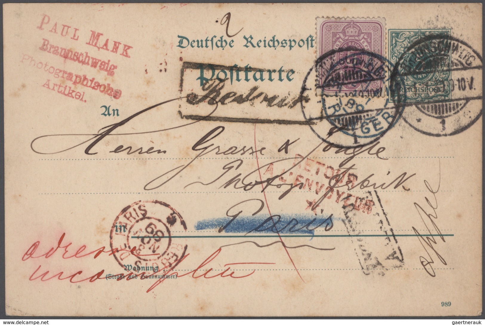 Altdeutschland Und Deutsches Reich: 1855/1945 (ca.), Sammlung Von Ca. 250 Briefen Und Karten Mit Bay - Collections