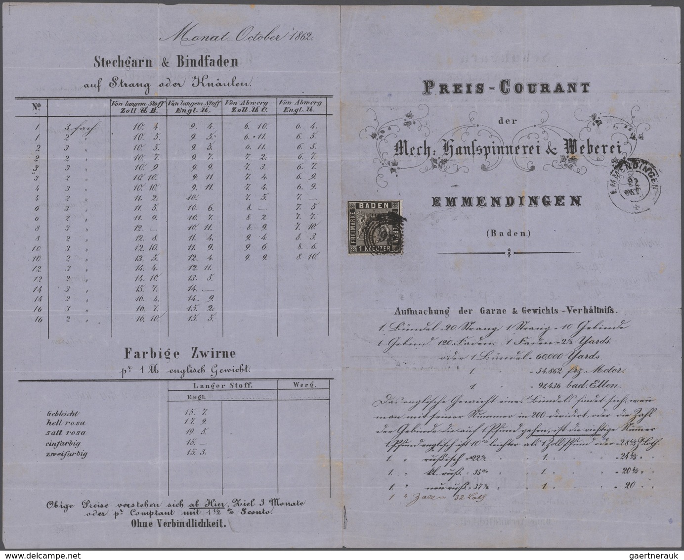 Baden - Marken Und Briefe: 1855-1869, Partie Mit 38 Briefen Und Ganzsachen, Dabei Zahlreiche Postabl - Other & Unclassified