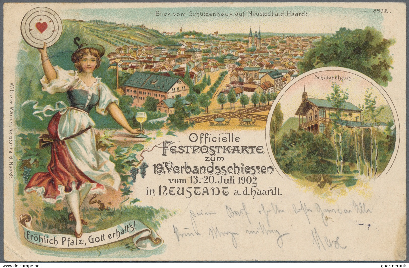 Bayern - Marken Und Briefe: 1889 - 1919 (ca.), 24 Belege, Dabei Ganzsachen, Faltbriefe "Zur Erinneru - Autres & Non Classés