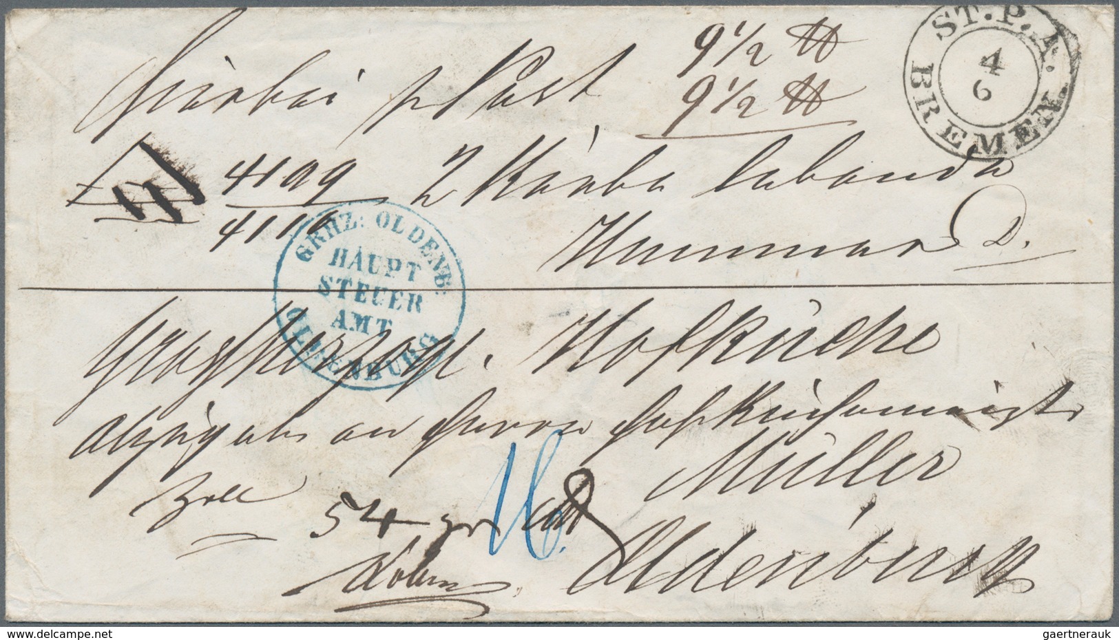 Bremen - Vorphilatelie: 1815/1870 (ca.), Nette Partie Von 28 Meist Markenlosen Belegen Bzw. Einem Po - Prephilately