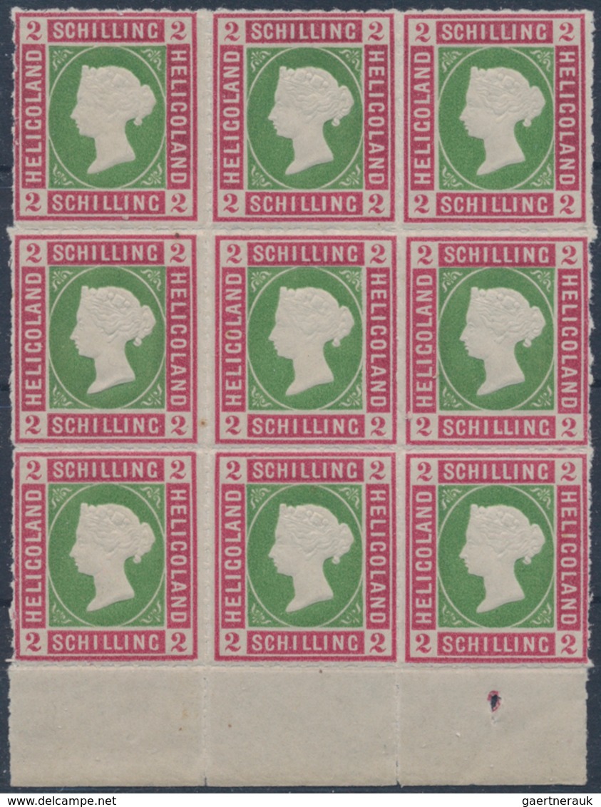 Helgoland - Marken Und Briefe: 1867 - 1890 (ca.), Posten Von Ehemals 17 Einzellosen, Dabei MiNr. 11 - Héligoland