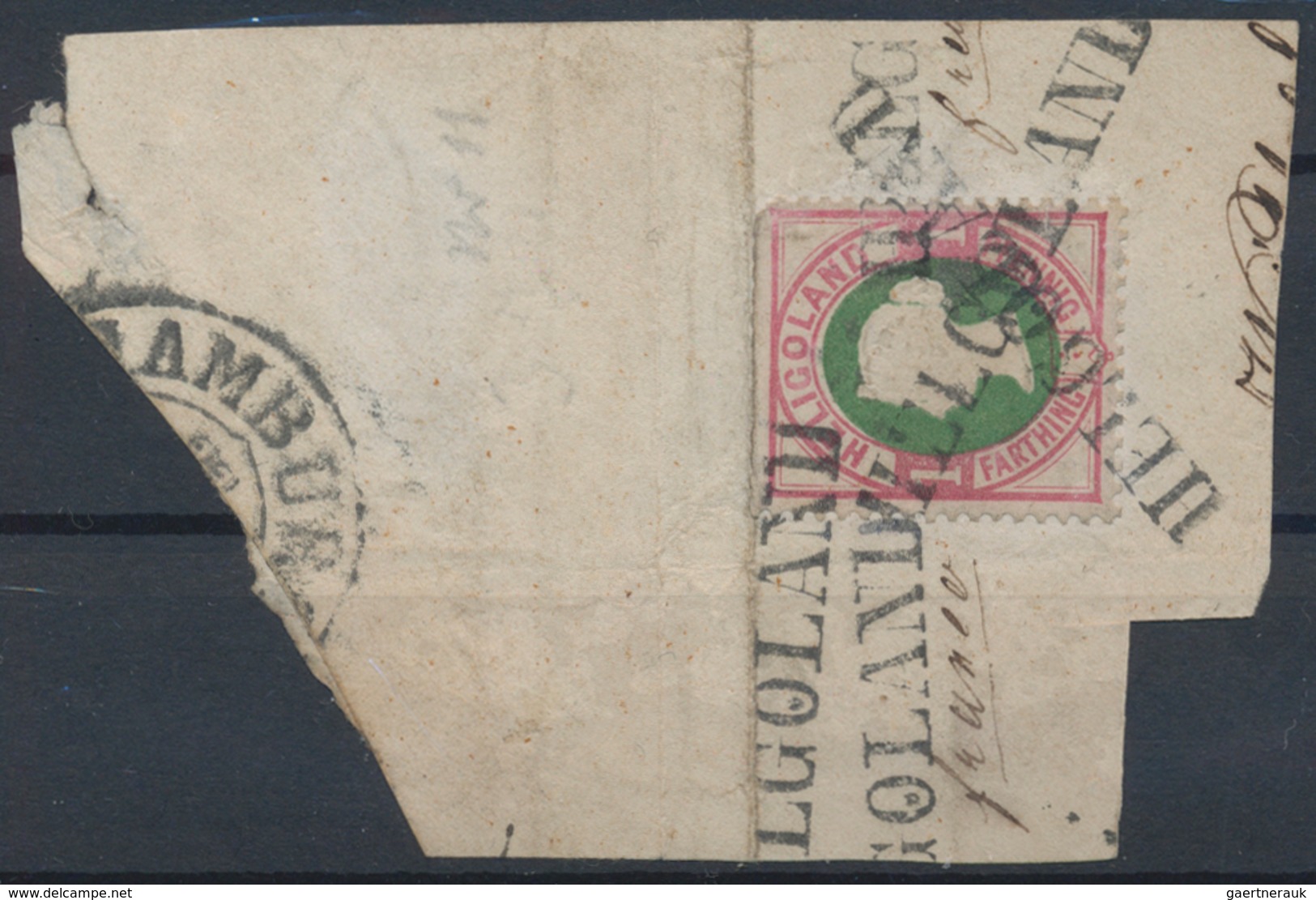 Helgoland - Marken Und Briefe: 1867 - 1890 (ca.), Posten Von Ehemals 17 Einzellosen, Dabei MiNr. 11 - Heligoland