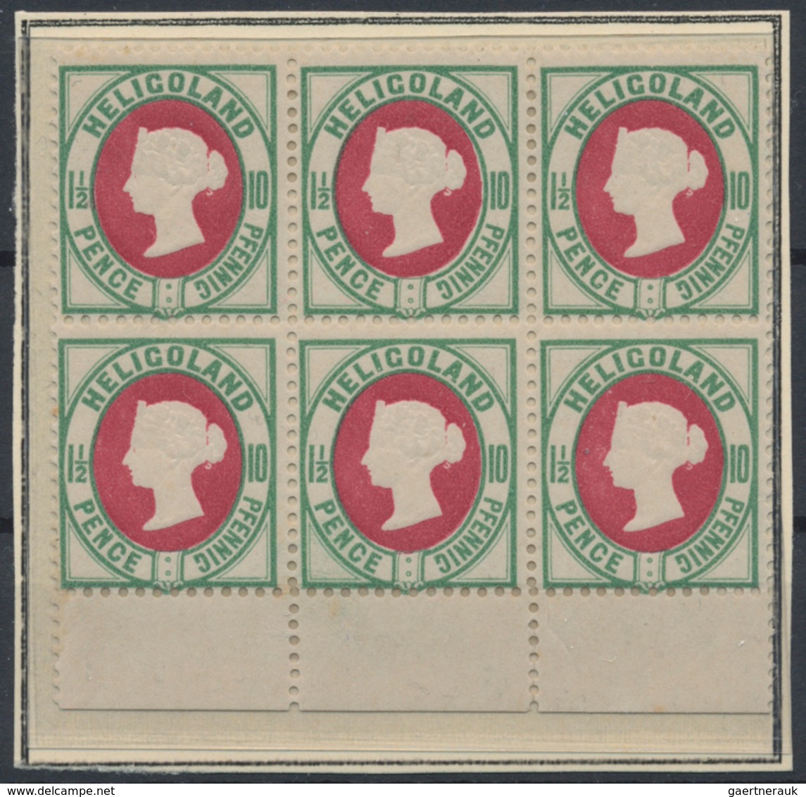 Helgoland - Marken Und Briefe: 1867 - 1890 (ca.), Posten Von Ehemals 17 Einzellosen, Dabei MiNr. 11 - Héligoland