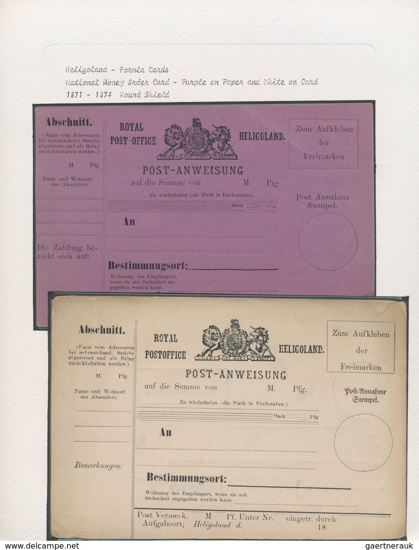 Helgoland - Marken Und Briefe: 1867/2010, Sammlung In 14 Alben Aus Post- UND Heimatgeschichtlicher S - Héligoland