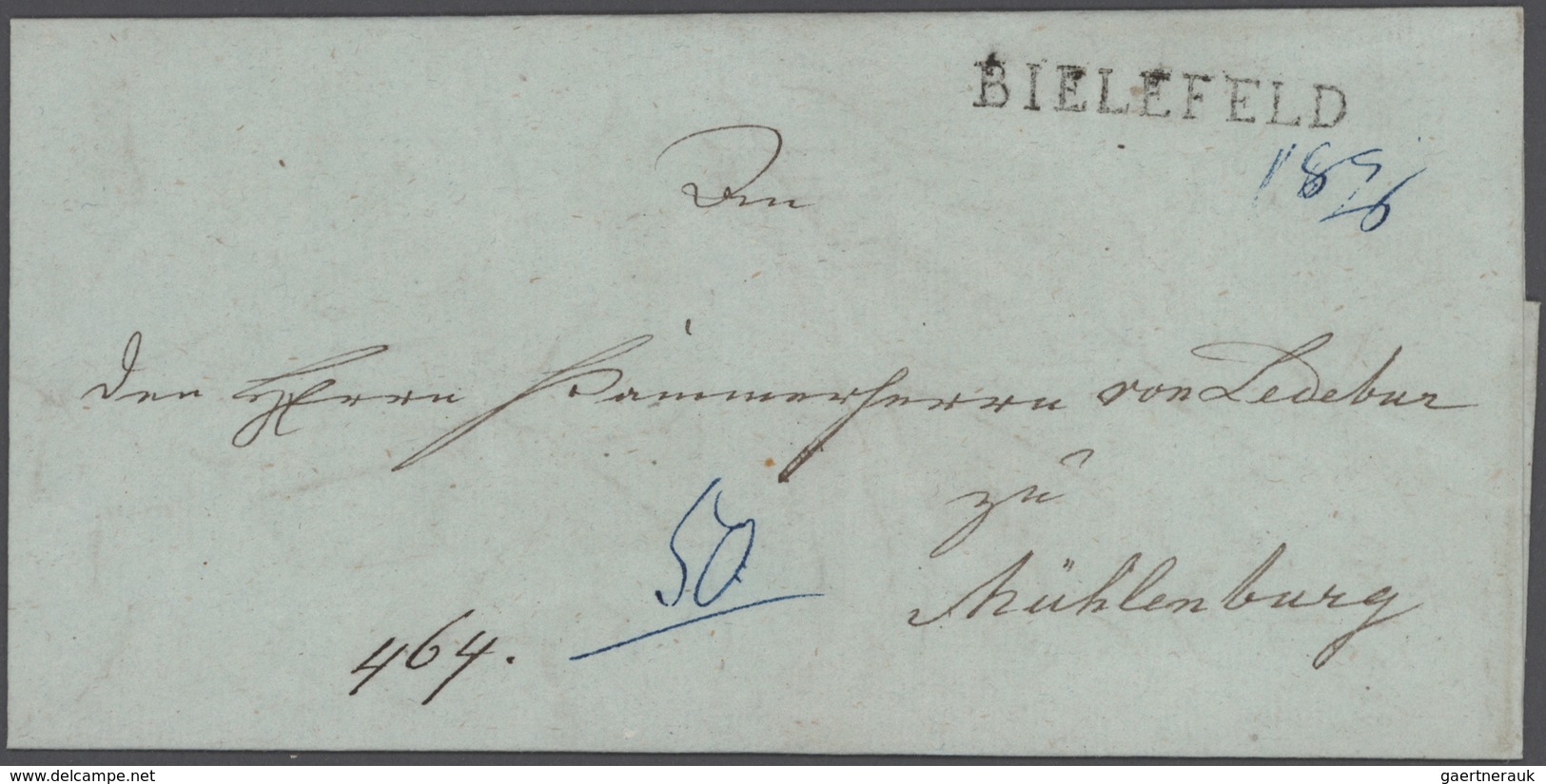 Preußen - Marken Und Briefe: 1764/1875, Ostwestfalen, Interessante Heimatsammlung Von 44 Belege Aus - Autres & Non Classés