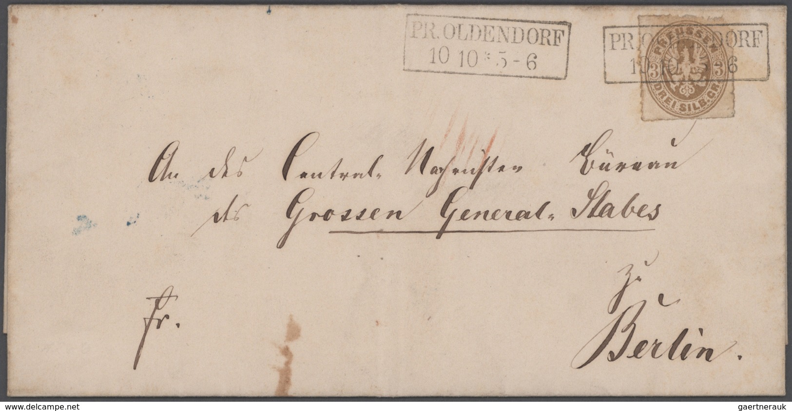 Preußen - Marken Und Briefe: 1809/1905, Preußisch Oldendorf, Interessante Heimatsammlung Von 32 Bele - Other & Unclassified