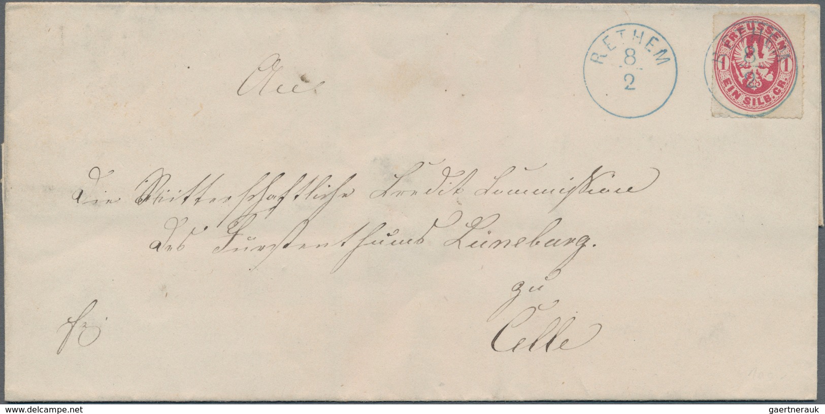 Preußen - Marken Und Briefe: 1855/1867 (ca.), Partie Von Ca. 40 Briefen Und Gebrauchten Ganzsachen, - Other & Unclassified
