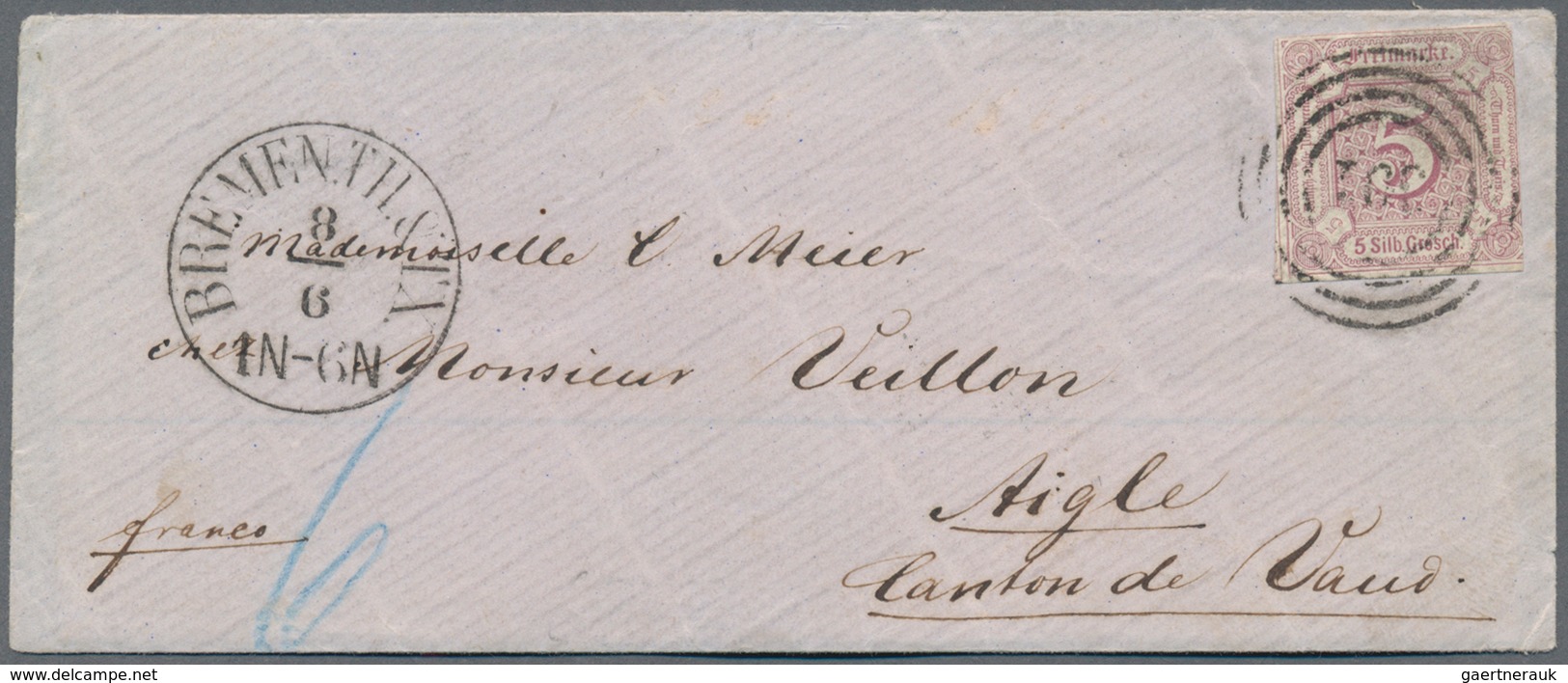 Thurn & Taxis - Marken und Briefe: 1852 - 1864 (ca.), Sammlung von 50 sauberen Belegen in Einzel-, M