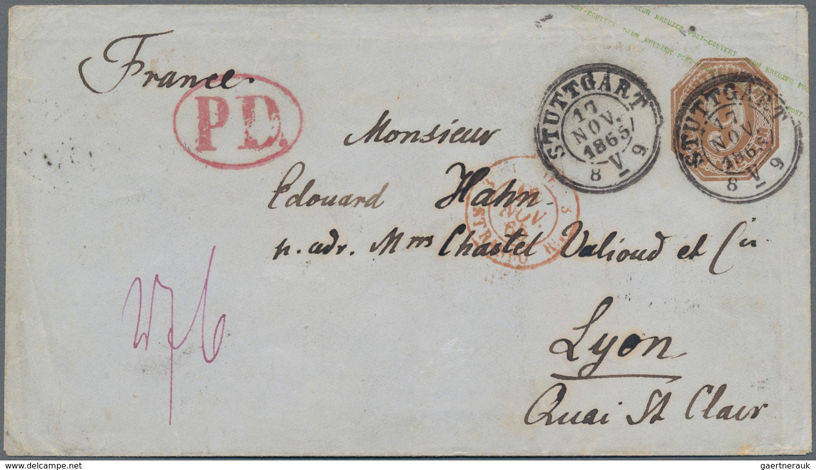 Württemberg - Marken Und Briefe: 1642/1889, STUTTGART, Umfassende Heimat-/Postgeschichte-Sammlung Vo - Other & Unclassified