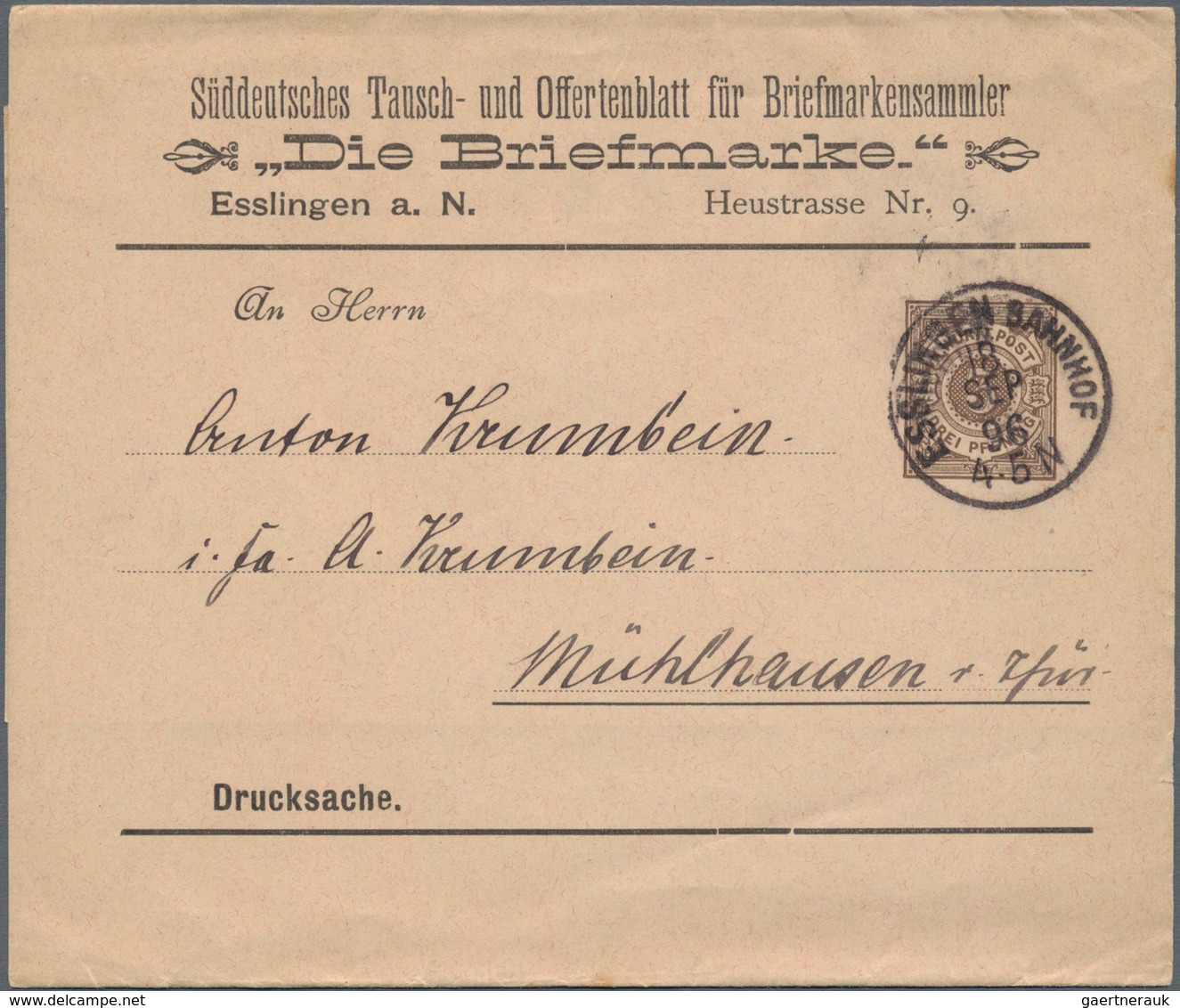 Württemberg - Marken Und Briefe: 1850/1920, Vielseitige Partie Von Ca. 120 Briefen, Karten Und Ganzs - Autres & Non Classés