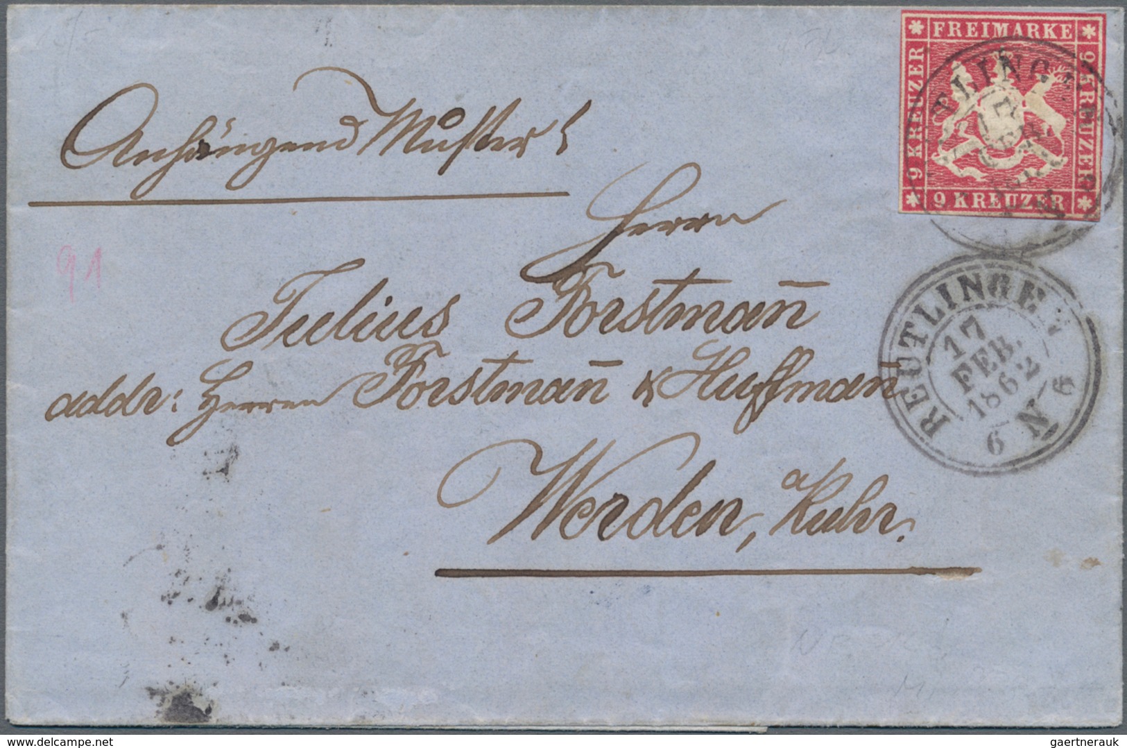 Württemberg - Marken Und Briefe: 1850/1920, Vielseitige Partie Von Ca. 120 Briefen, Karten Und Ganzs - Other & Unclassified