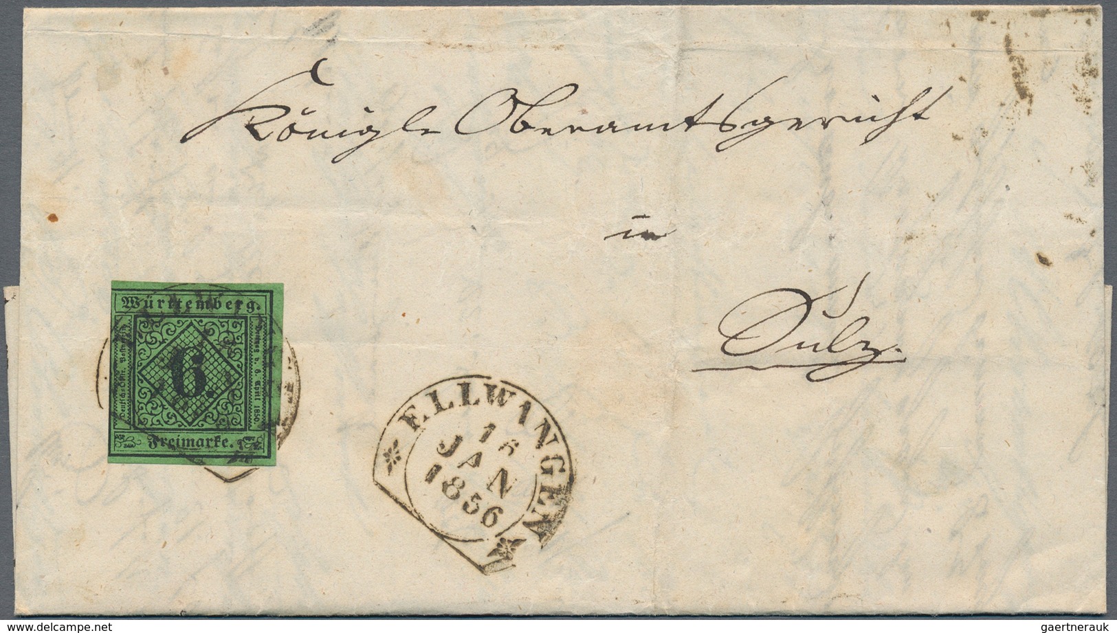 Württemberg - Marken Und Briefe: 1853/1874 Ca., Partie Von Ca. 135 Belegen Nur Kreuzerzeit Mit Einig - Other & Unclassified