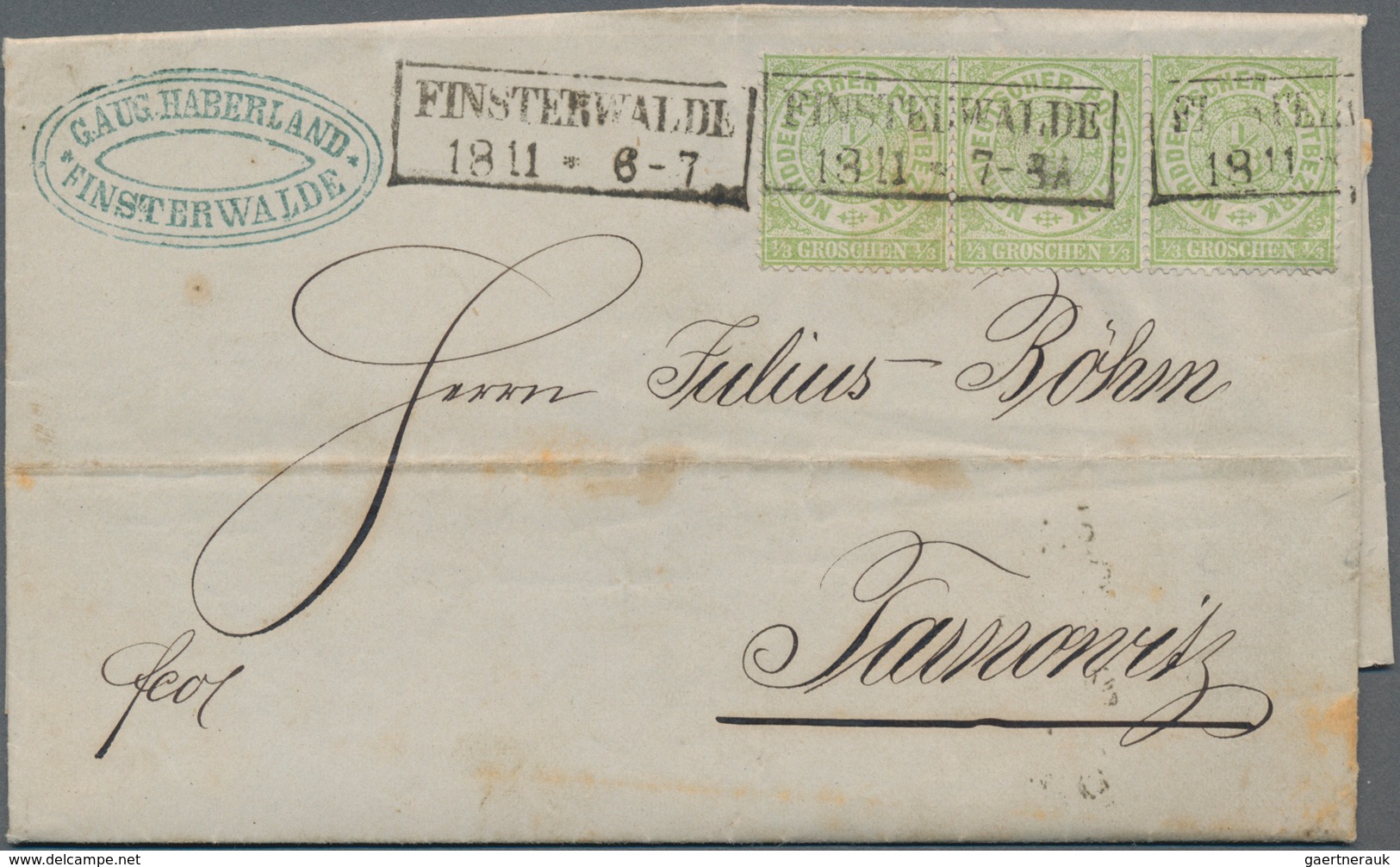 Norddeutscher Bund - Marken Und Briefe: 1868/1870, Posten Von Ca. 195 Belegen Und Ganzsachen Mit Ein - Autres & Non Classés