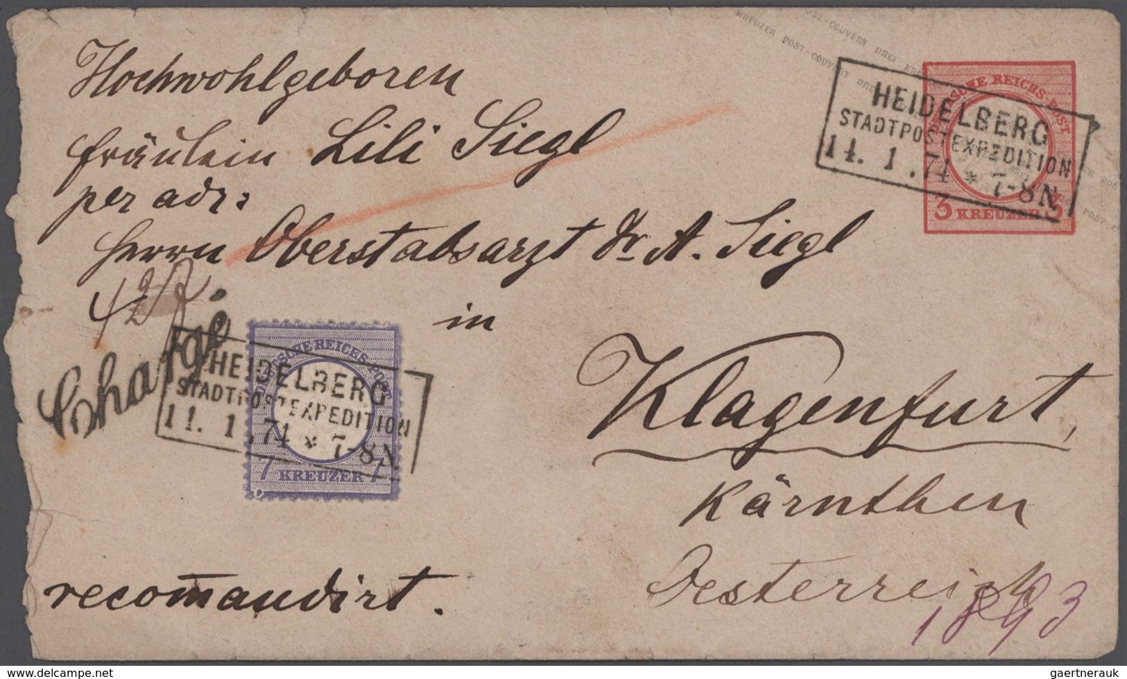 Deutsches Reich: 1872/1919, Vielseitige Partie Von Fast 500 Briefen, Karten Und Ganzsachen Von Brust - Collections