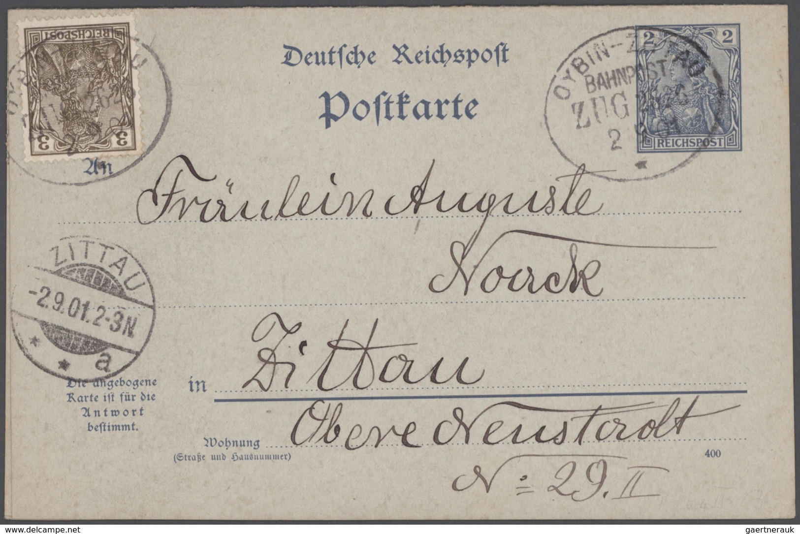 Deutsches Reich: 1872/1919, vielseitige Partie von fast 500 Briefen, Karten und Ganzsachen von Brust