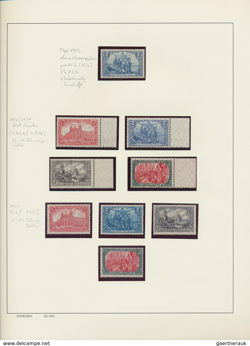 Deutsches Reich: 1872/1923, umfassende und teils intensiv spezialisierte Sammlung Brustschilde bis I