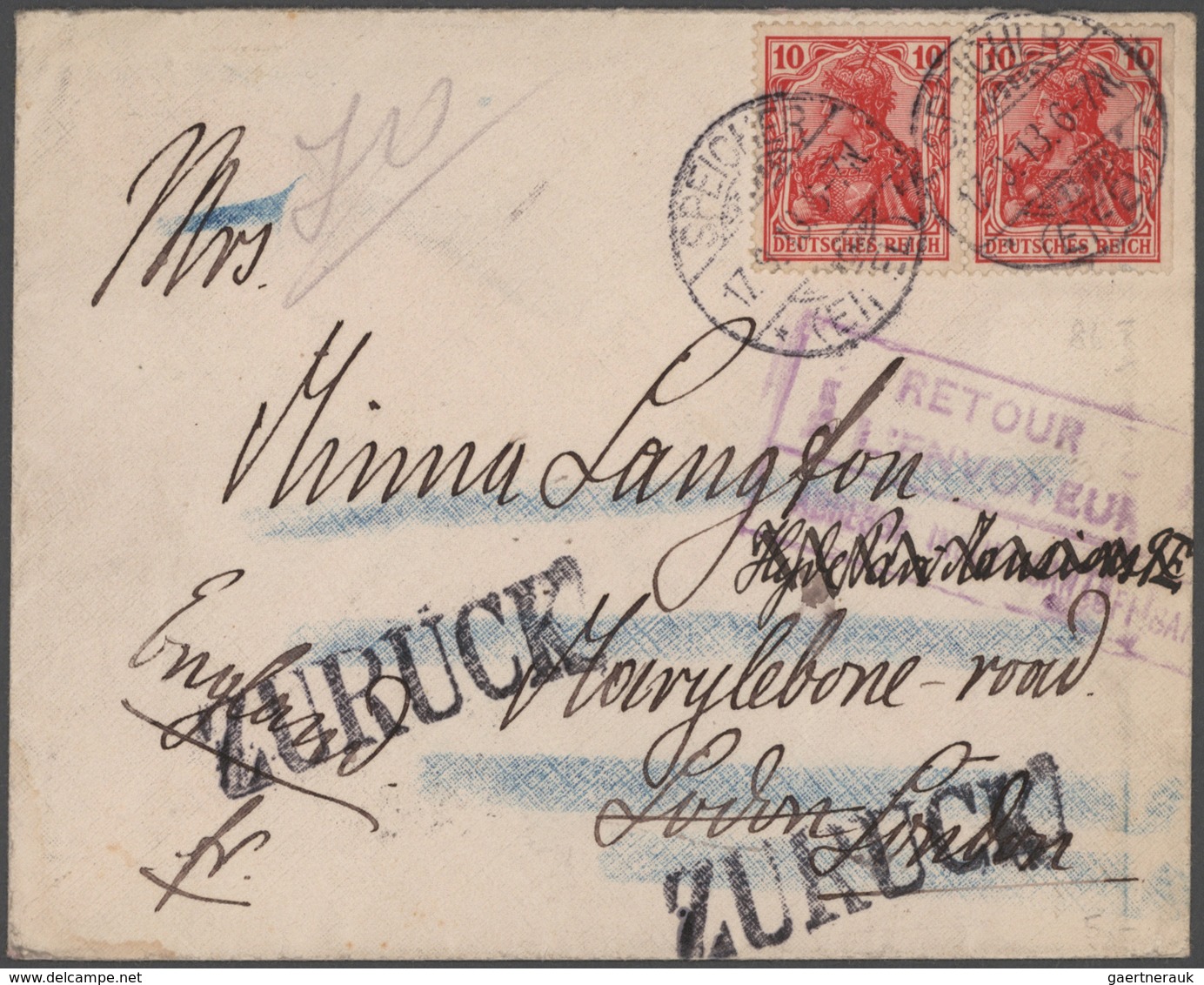 Deutsches Reich: 1872/1944, Vielseitige Sammlung Von Ca. 410 Briefen Und Karten Von Brustschilden Bi - Colecciones