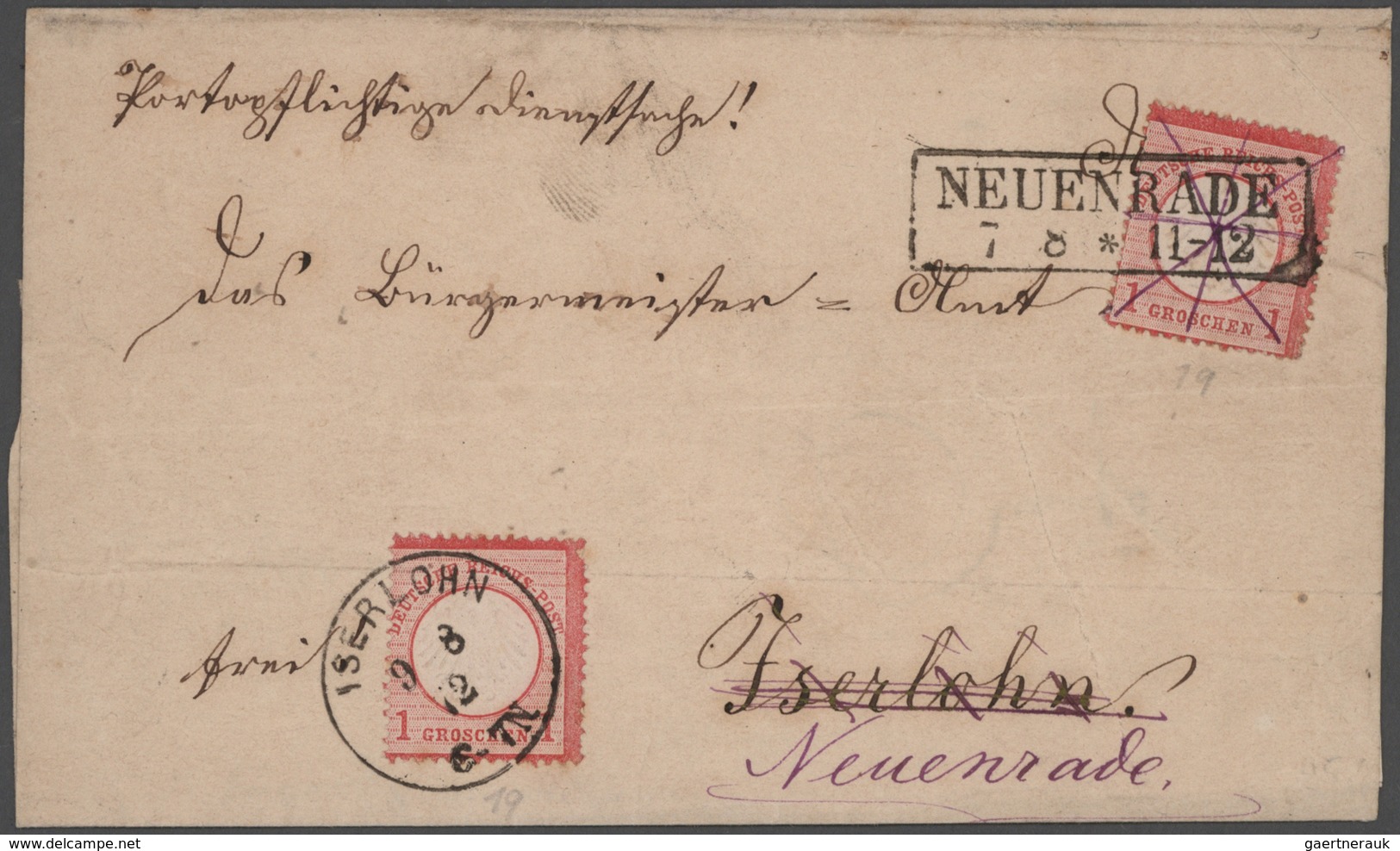 Deutsches Reich: 1872/1944, Vielseitige Sammlung Von Ca. 410 Briefen Und Karten Von Brustschilden Bi - Collections