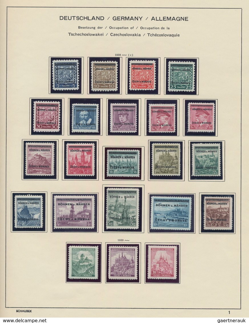 Deutsches Reich: 1872/1945, gestempelte Sammlung von Brustschilde bis III.Reich im Schaubek-Vordruck