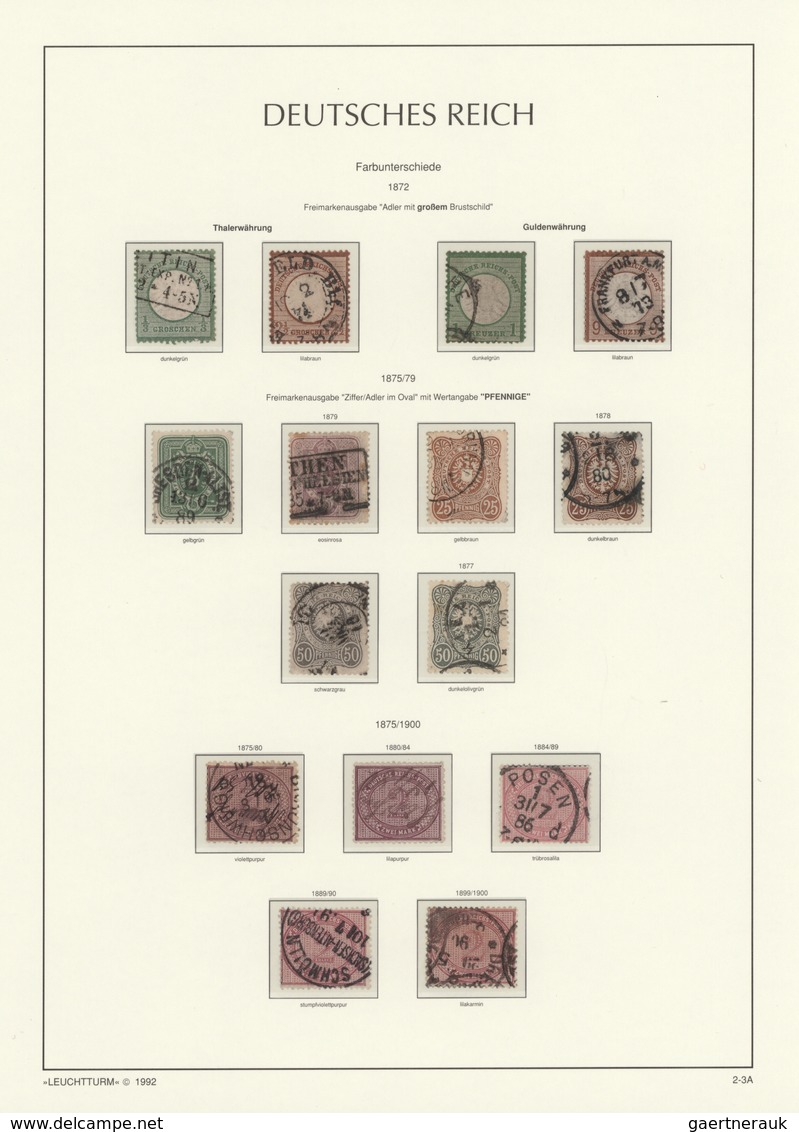 Deutsches Reich: 1872/1945, Zunächst Gestempelte, Ab Inflation Dann Postfrisch/ungebraucht Geführte - Collections