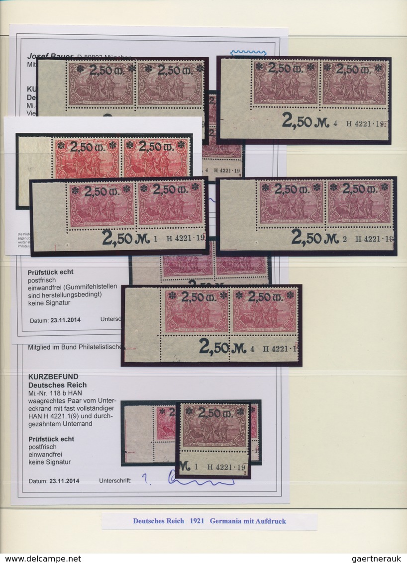 Deutsches Reich: 1872-1932, enorm gut ausgebaute Sammlung in beiden Erhaltungen, insgesamt 15 Alben