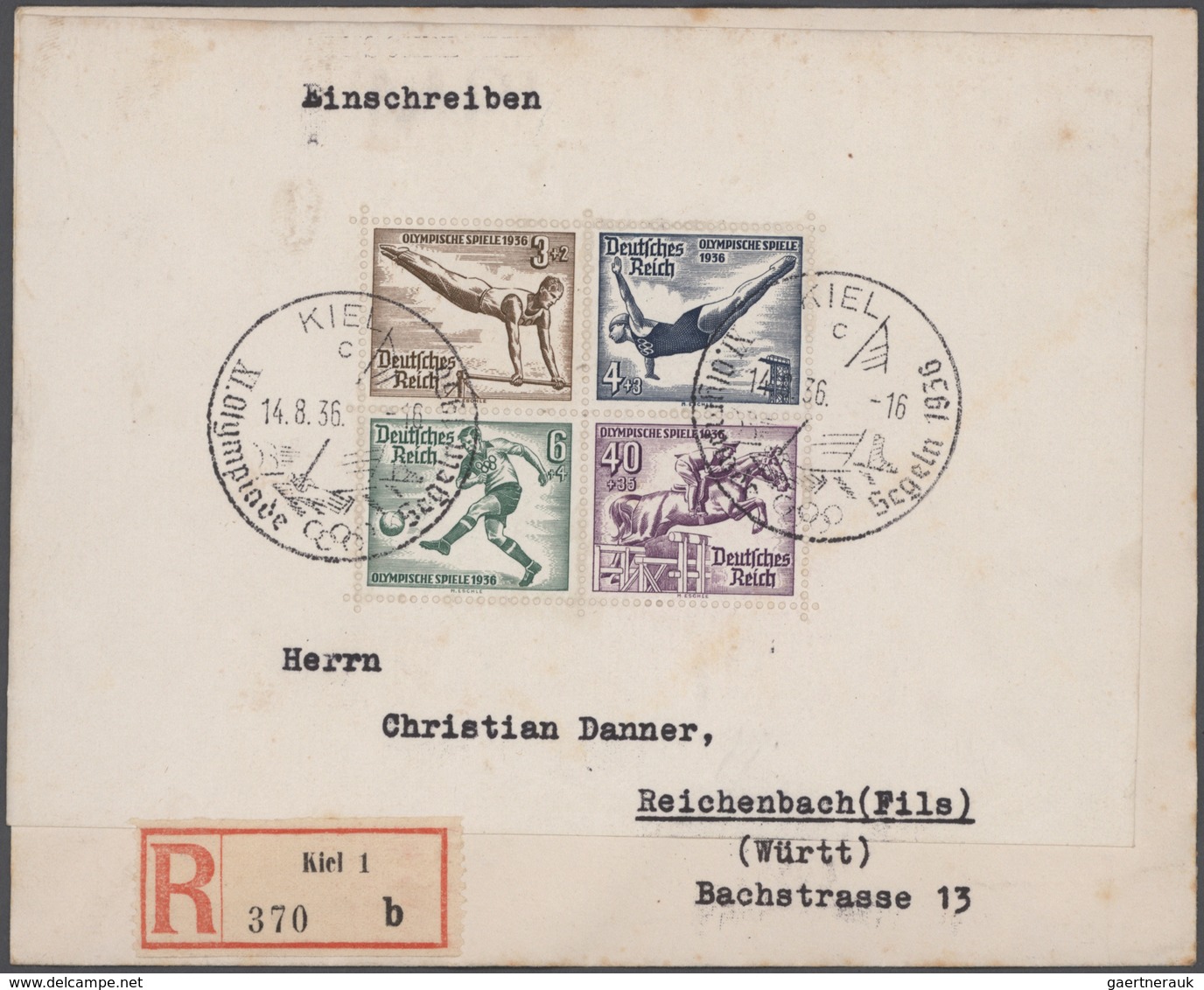 Deutsches Reich: 1872-1944, Toller Bestand Mit über 500 Briefen, Karten, Ganzsachen Und Belegen, Dab - Collections