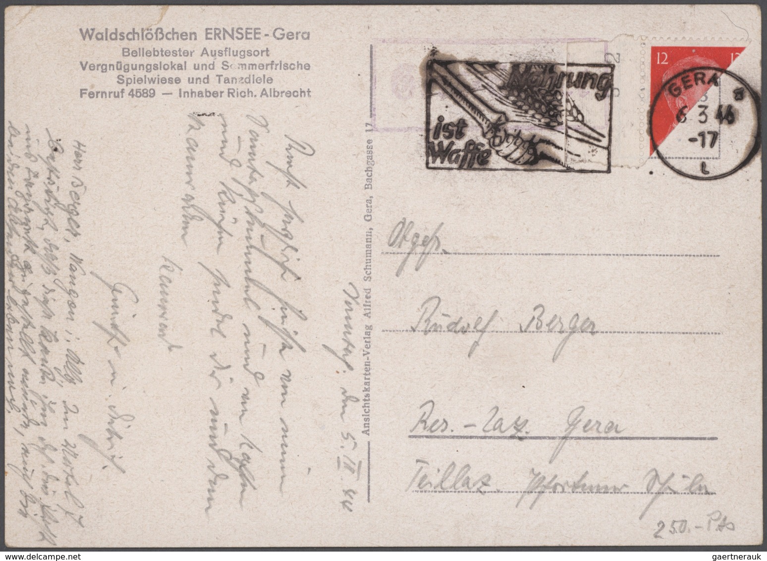 Deutsches Reich: 1872-1944, toller Bestand mit über 500 Briefen, Karten, Ganzsachen und Belegen, dab