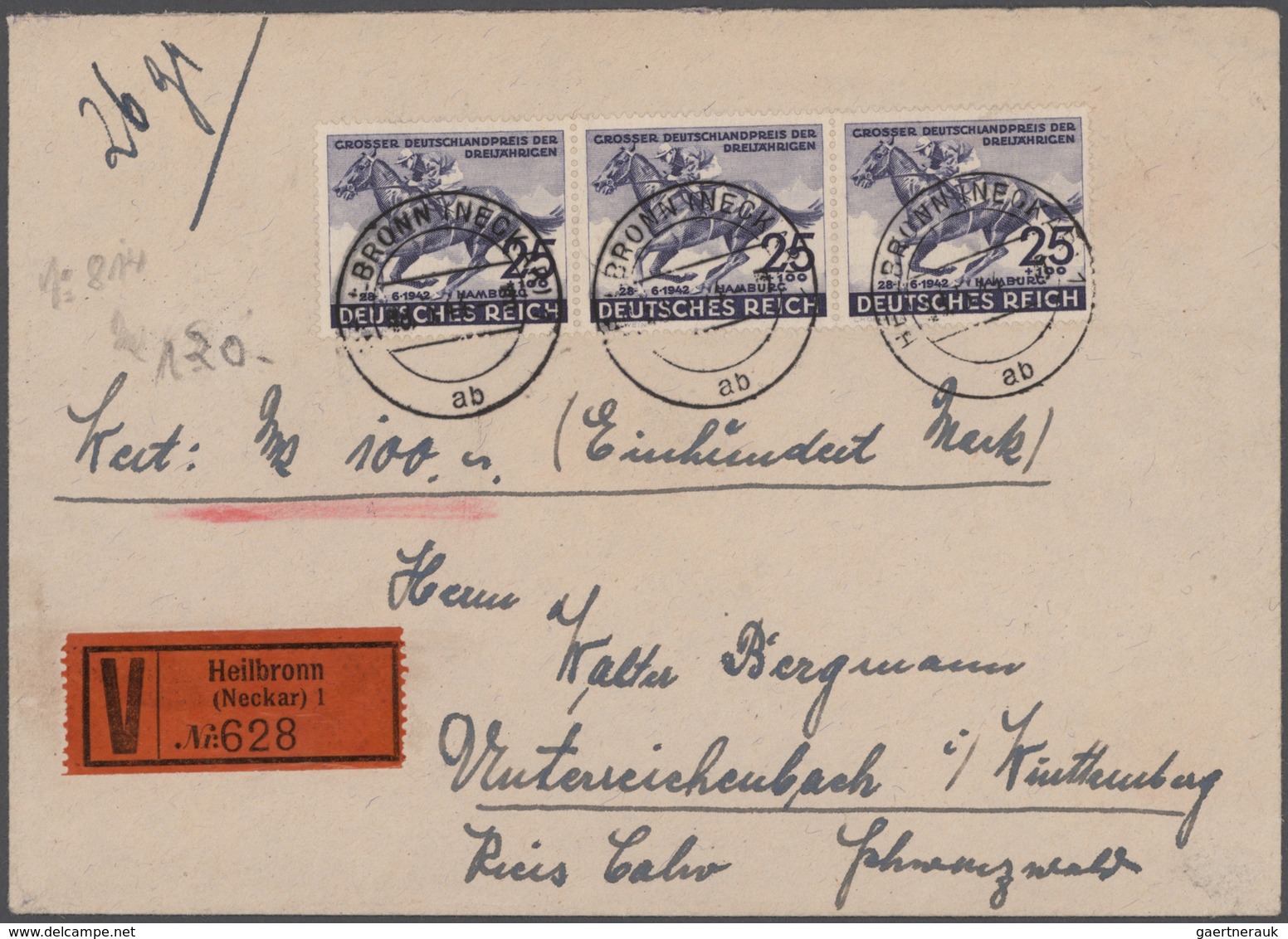Deutsches Reich: 1872-1944, toller Bestand mit über 500 Briefen, Karten, Ganzsachen und Belegen, dab