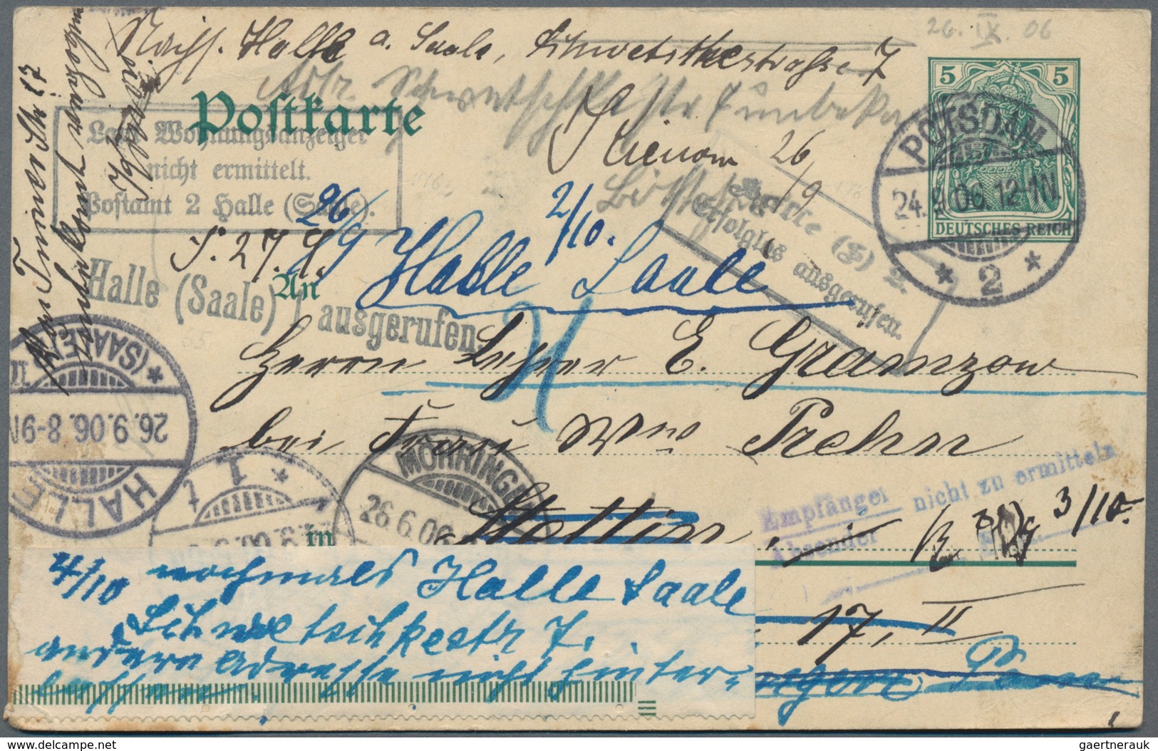 Deutsches Reich: 1875/1940, ca. 140 Belege, überwiegend aus der Zeit 1875 bis 1900, dabei diverse Zu