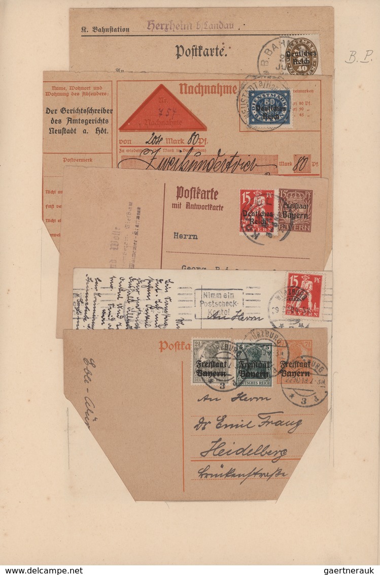 Deutsches Reich: 1880/1940 (ca.), Sehr Urige Und Umfangreiche Partie An Ganzsachen, Postkarten Und B - Collections