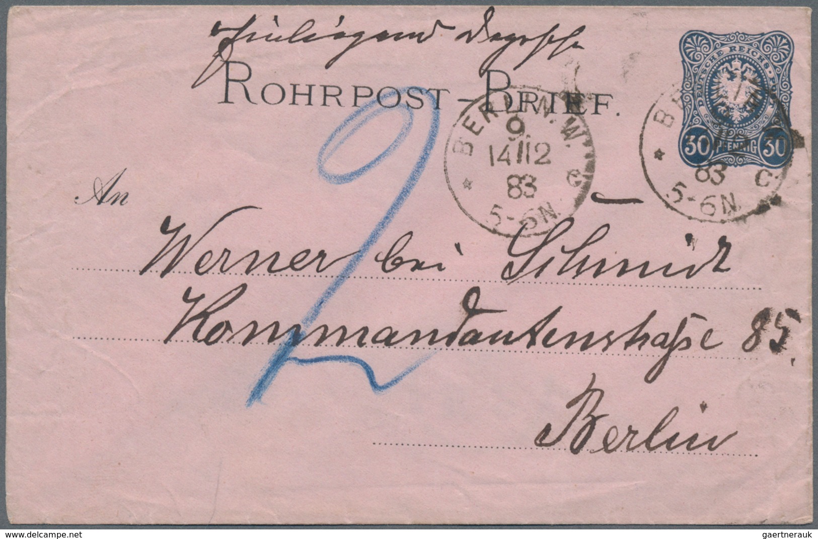 Deutsches Reich: 1882/1944, Kleiner Posten Von Ca. 100 Briefe, Karten, Ansichtskarten Und überwiegen - Sammlungen