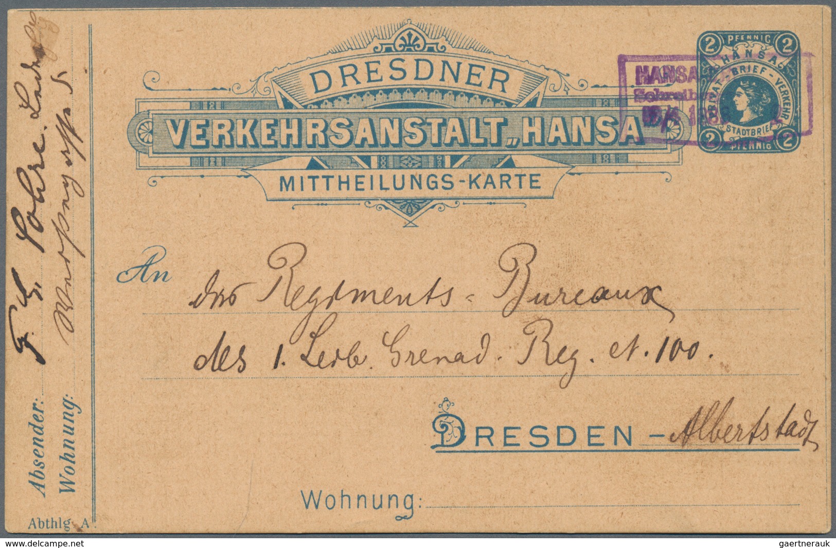Deutsches Reich: 1882/1944, Kleiner Posten Von Ca. 100 Briefe, Karten, Ansichtskarten Und überwiegen - Sammlungen
