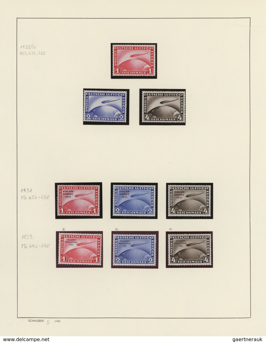 Deutsches Reich: 1923/1945, Fast Ausschließlich Postfrisch Geführte Sammlung Auf Schaubek-Blättern, - Sammlungen