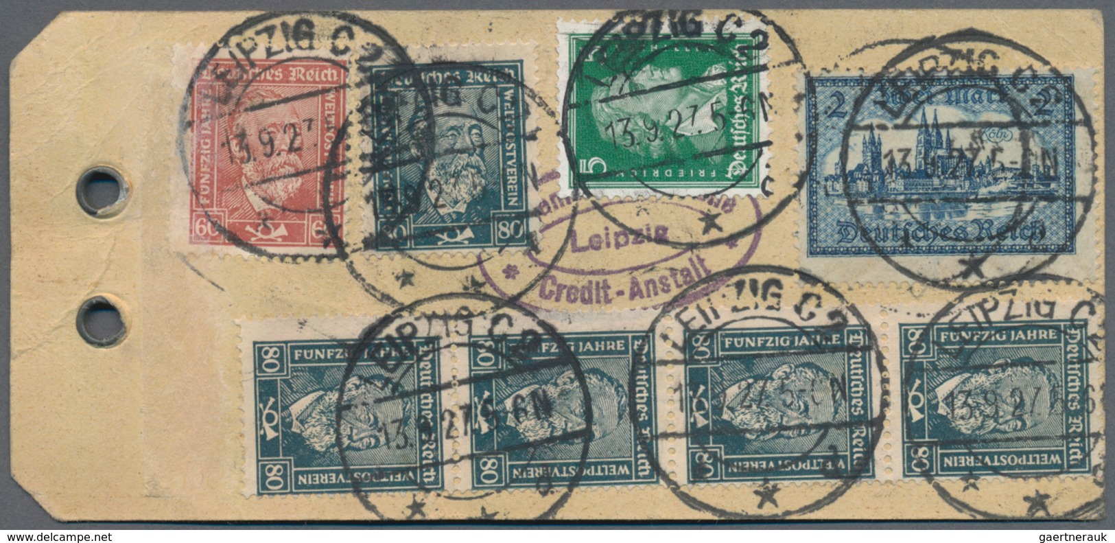 Deutsches Reich: 1924/1939, SONDERPORTO CSR, Gehaltvoller Sammlungsbestand Mit über 80 Briefen, Kart - Collections